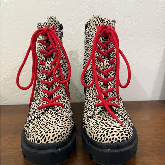 Leopard platform boots - Picture 3 of 7